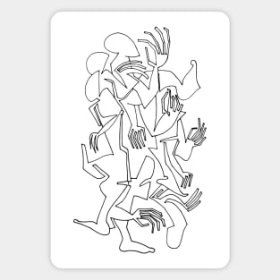 Abstract Bodies Drawing Improvisation #5 Magnet